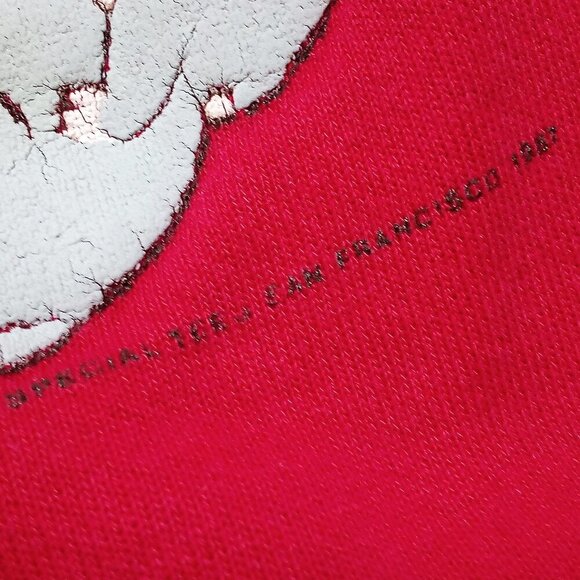 Vintage 80s Koala Bears In Tree Collared Sweatshirt - Picture 3 of 6